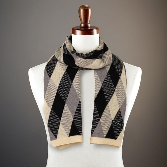 Peterson - Heren Elegante Ruit Sjaal - Warm en Stijlvol