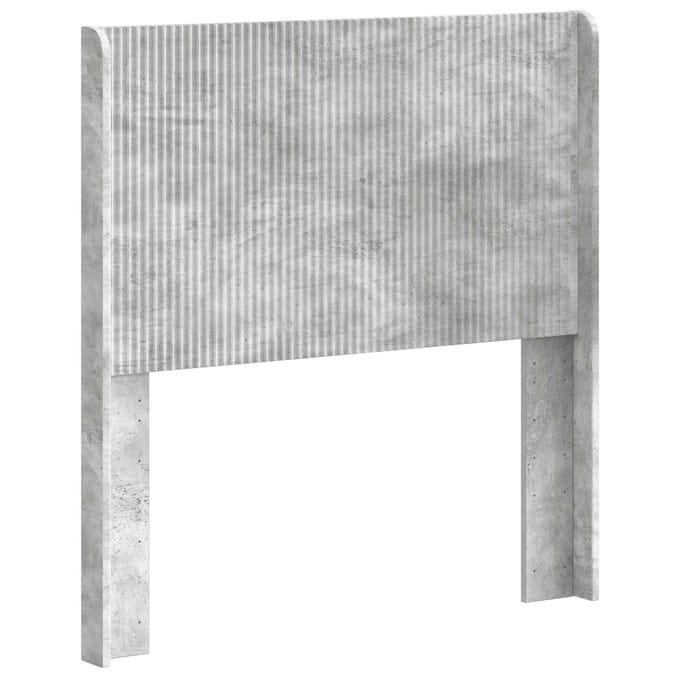 vidaXL - Hoofdbord - Betongrijs - Bewerkt - hout