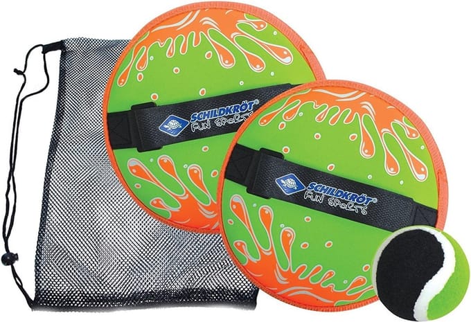 Schildkröt Funsports - NEOPREEN VELCRO BALL SET, groen/oranje,