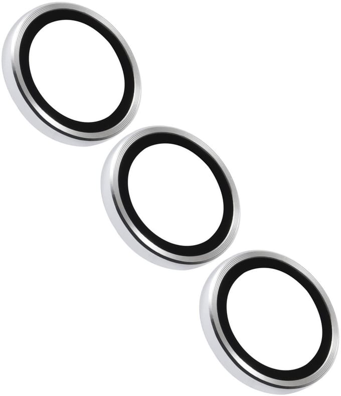 Camera lens Protector Geschikt voor: Samsung Galaxy S25 Plus - screen protector - glas - bescherm je camera - beschermglas - Zilver