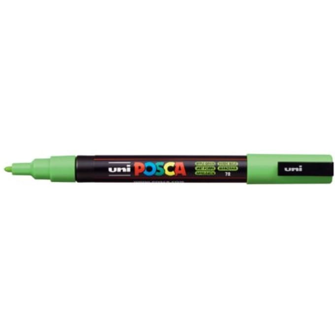 Posca marker met conische punt schrijfdikte fijn appelgroen