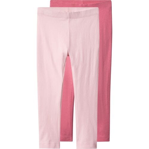 LUPILU Set van 2 kinder leggings (Roze, 98/104)