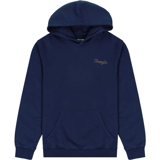 Sweater met capuchon en logo Wrangler Sign Off