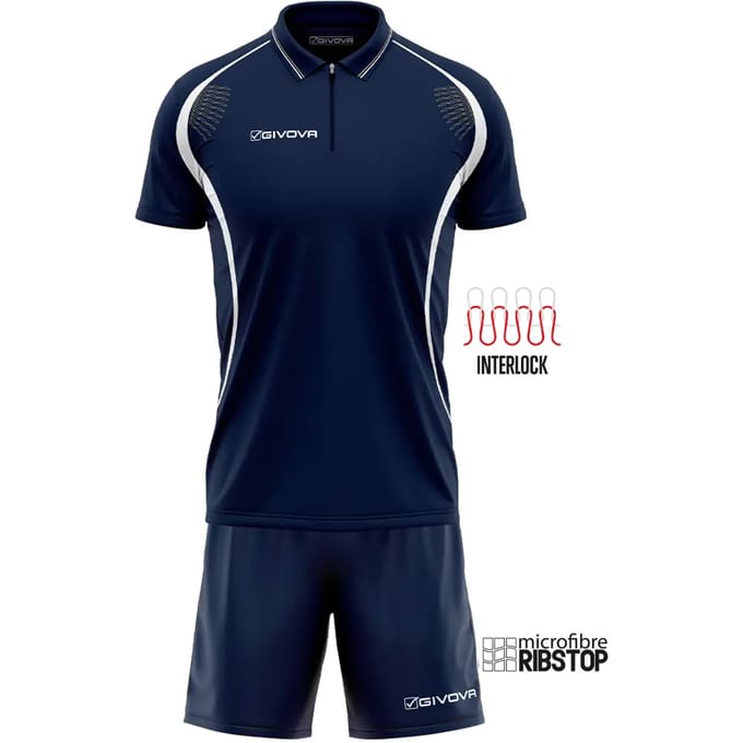 Kinderpolo en -short Givova Easy