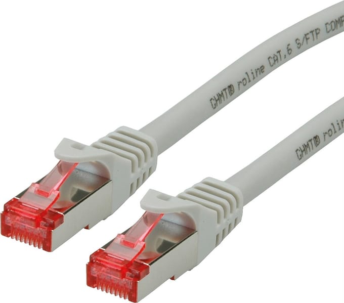 ROLINE patchkabel Cat.6 S/FTP (PiMF), componentniveau, LSOH, grijs, 1 m