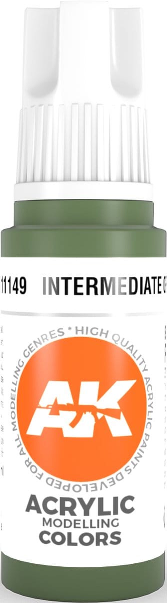 Intermediate Green Acrylic Modelling Color - 17ml - AK-11149