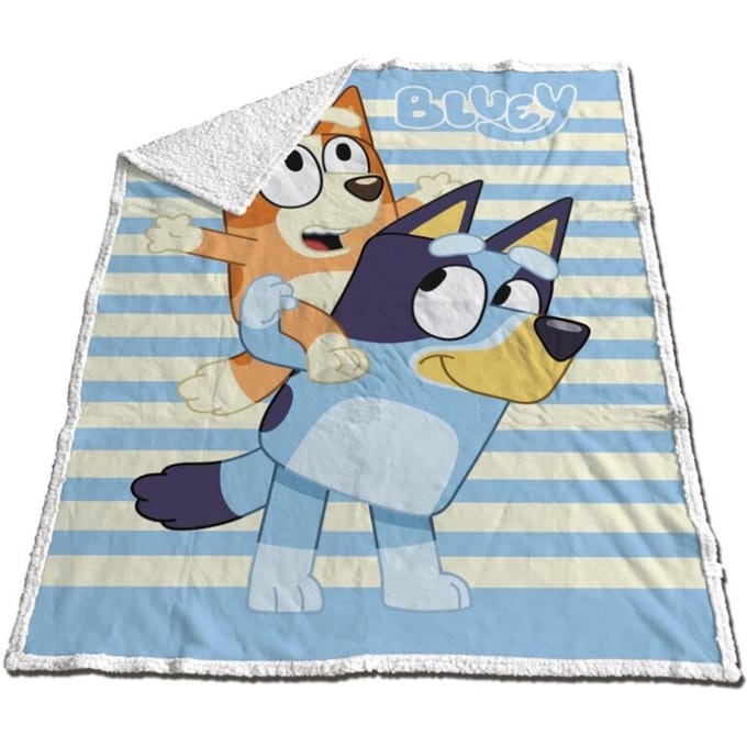 Bluey Fleeceplaid, Together - 120 x 150 cm - Sherpa Fleece
