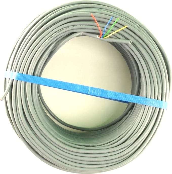 Wandkabel Cca 4 x 0,80 mm rol a 100mtr