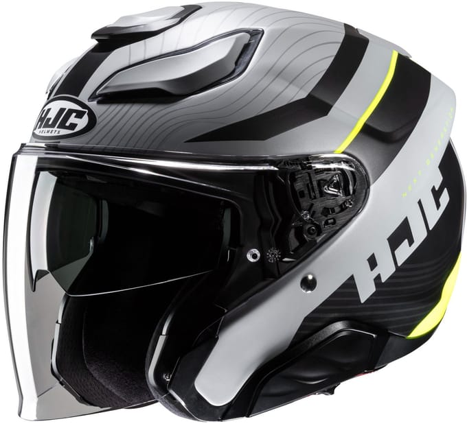 HJC F31 Naby Zwart Grijs Jethelm - Helm