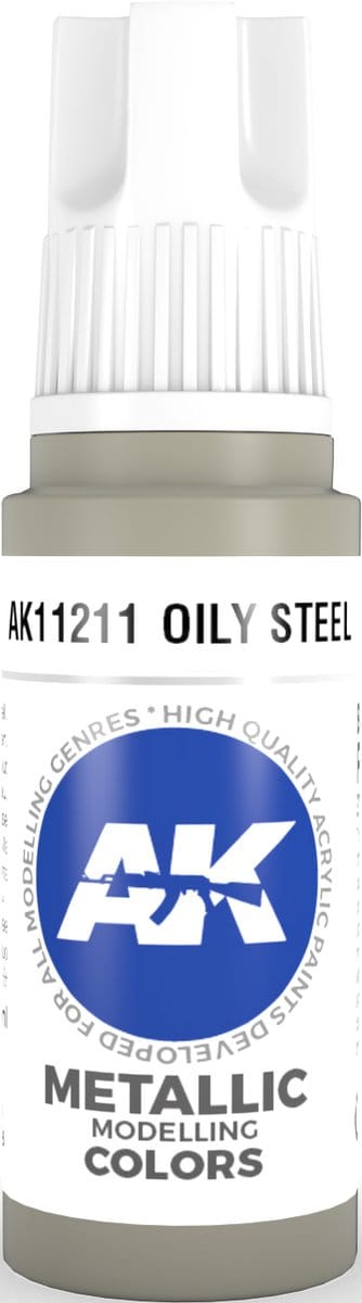 Oily Steel Acrylic Modelling Color - 17ml - AK-11211
