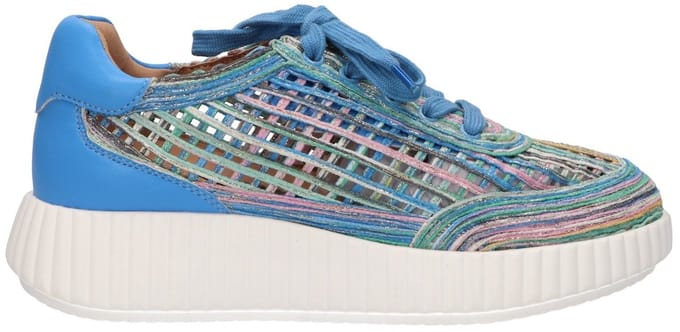 La Strada Sneaker Blauw Multi Textiel - Damesschoenen - Maat - 41