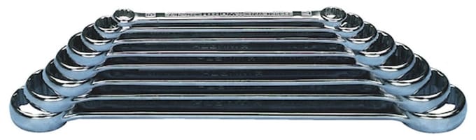 Wurth - Platte ringsleutelset - Platte ringsleutelset x 1 st Sleutelwijdte 6 x