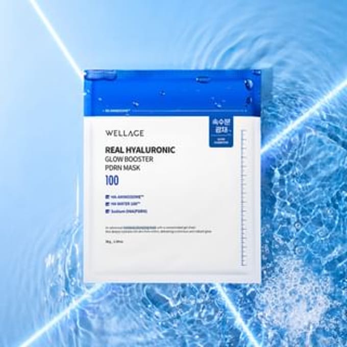 WELLAGE - Real Hyaluronic Glow Booster PDRN Mask 38g x 1 sheet