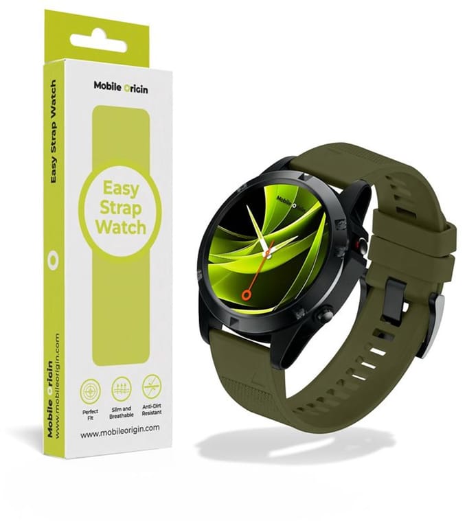 Mobile Origin Easy Strap Horloge 20Mm Donkergroen