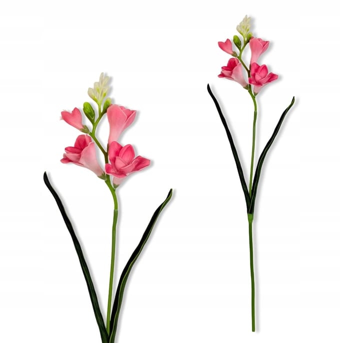 Roze Freesia Kunstbloem Tak 59cm - Realistisch en Elegant