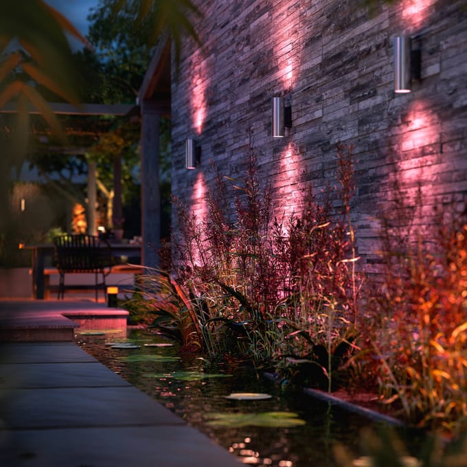 Philips Hue Appear muurlamp - wit en gekleurd licht - roestvrij staal