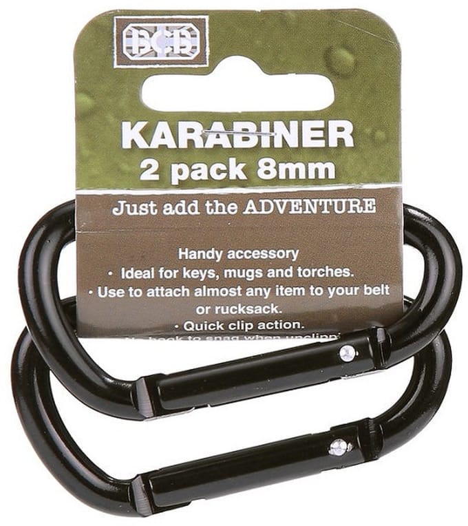 BCB 8mm karabijnhaak (2 stuks) CL114