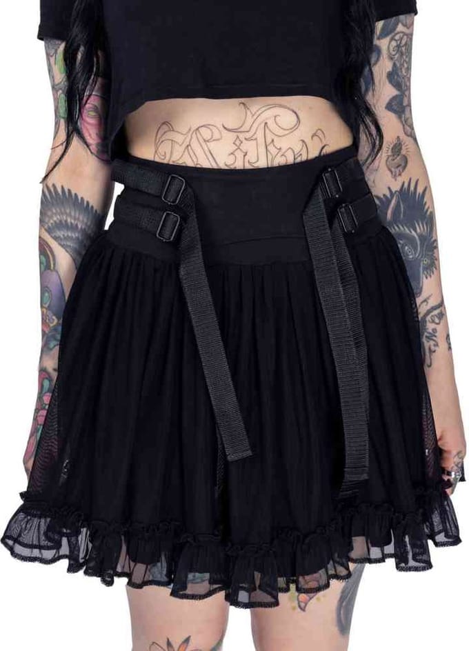Heartless - ODYSSEY Korte rok - XXL - Zwart