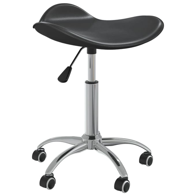 vidaXL - Salonkruk - kunstleer - zwart