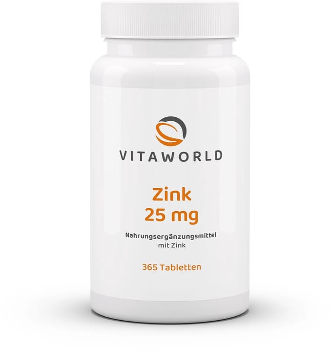 Vitaworld zink 25mg 365 tabletten