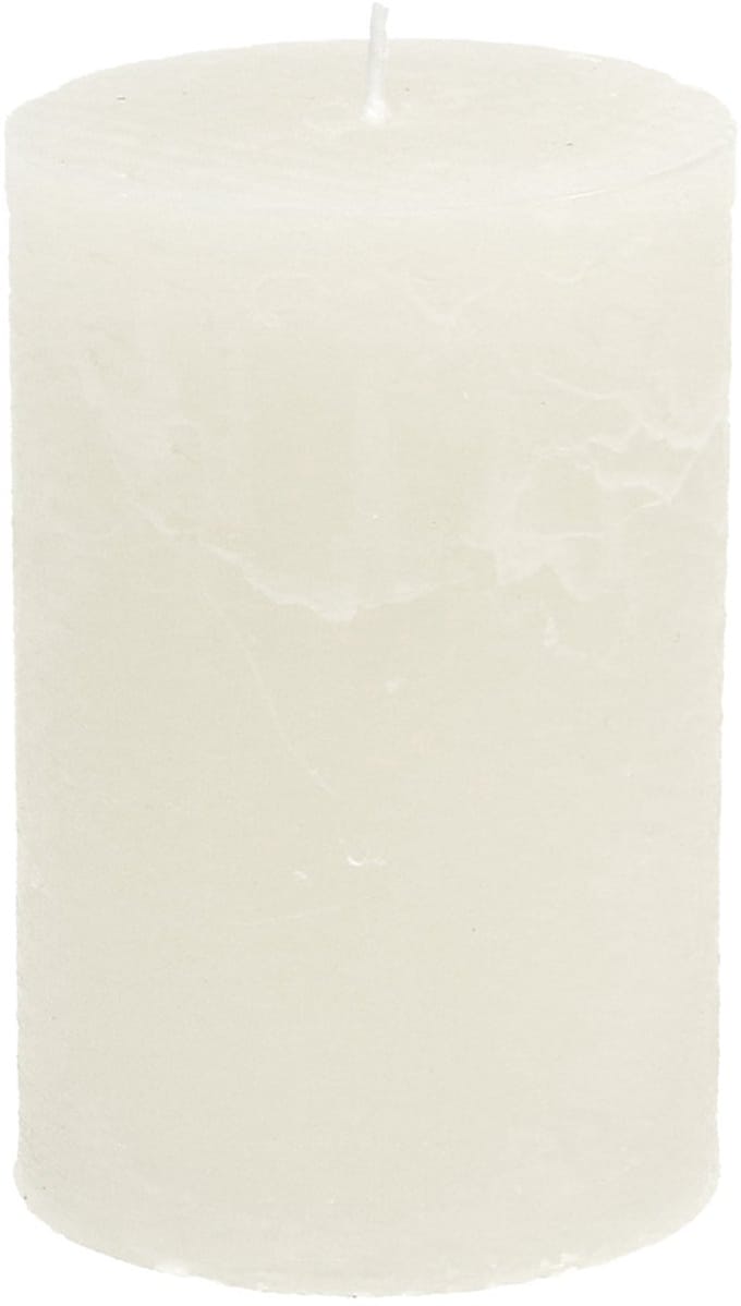 Effen pilaarkaarsen, wit, 70x120mm, set van 4, voor decoratie, bruilof