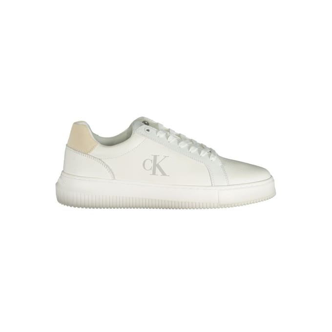 Platform Sneaker Leer Wit Kw0kw00327