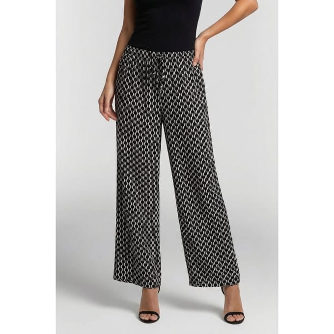 Karl Lagerfeld Kl Monogram Black/white Monogram Beach Pants Maat: S | Wijde Broeken Outlet | Dames | Zwart