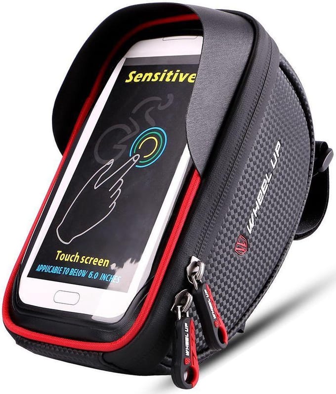 Telefoonhouder fiets - Universeel - Waterdicht - Opbergruimte - tot 6 Inch