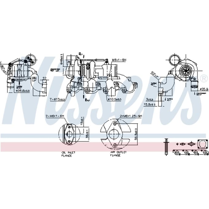 Supercharger, drukvulling NISSENS 93204