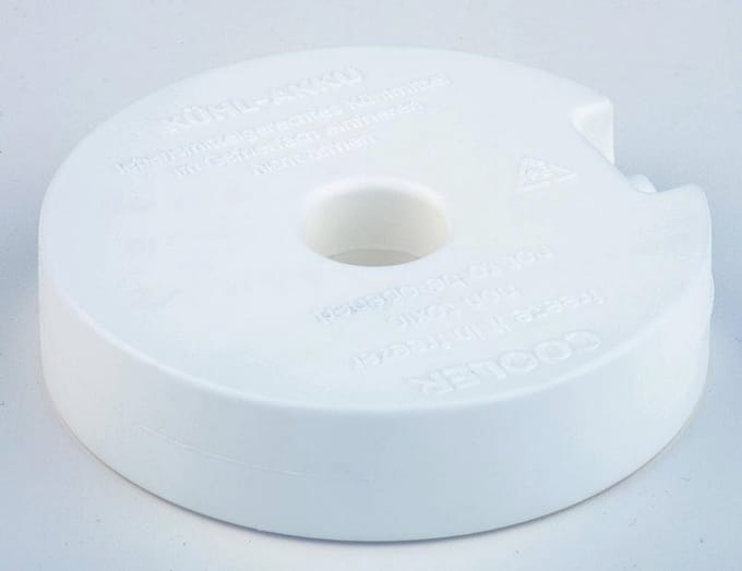 Rond koelelement voor koelbox - 10,5 cm, herbruikbaar en niet-giftig