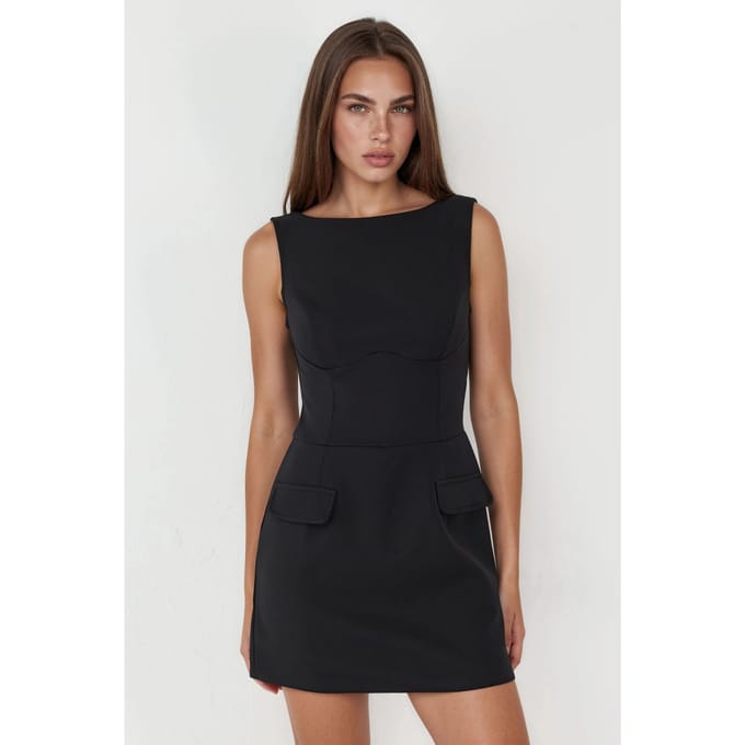 Klepzak Mini-jurk met Ingebouwde Shorts