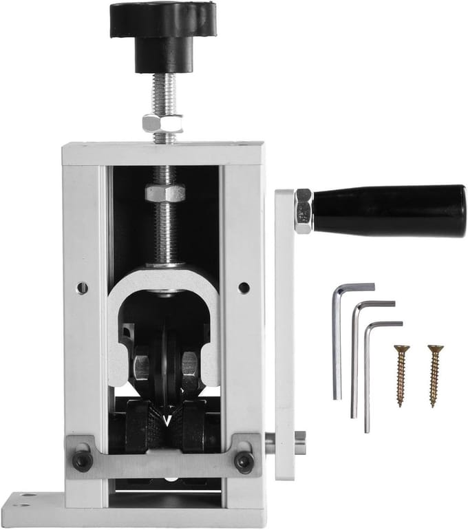 Kabelstripper Machine - Draad Stripper - Efficiënt Bedrading - Verstelbare Capaciteit - 1-21 mm Diameter - Zilver