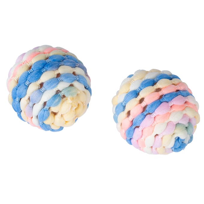 Set van 2 regenboog rammelballen TIAKI katten