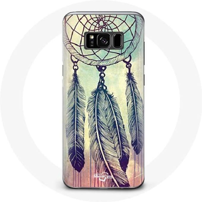 Coque pour Samsung Galaxy S8 Attrape rêve coloré marron