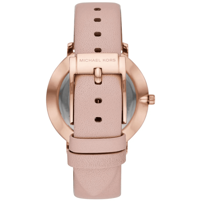 Michael Kors MK2741 Pyper 38 mm Roze Goud Witte Wijzerplaat Dames Horloge