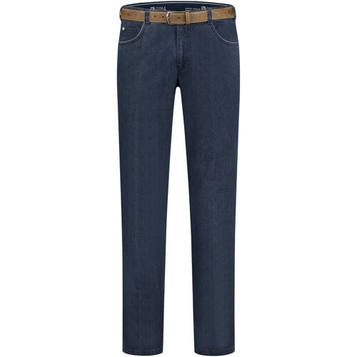 Com4 Broek Swing Front Fine Contrast Indigo / male
