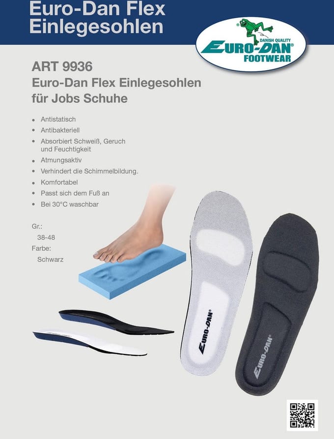 Euro-Dan 9936 Euro-Dan Inlegzool van traagschuim voor de Dynamic-serie