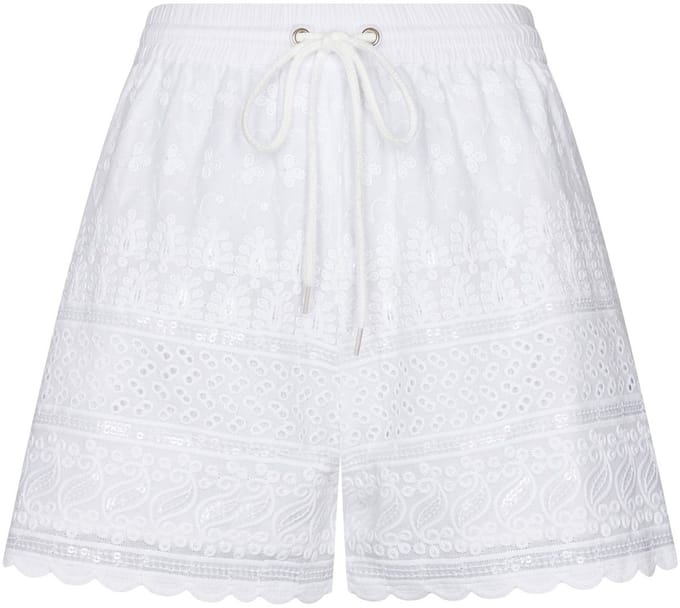MyRebelle - Summer Short - Wit - Pailetten - Maat 40