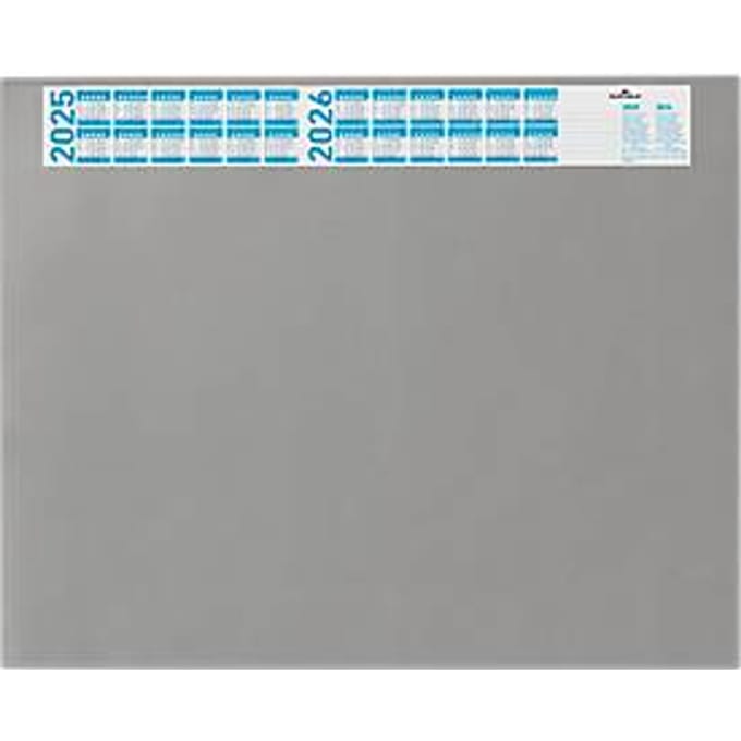 Durable 720410 Bureau onderlegger Jaarkalender Met antislipvoetjes Grijs (b x h) 65 cm x 52 cm 1 stuk(s) 7204