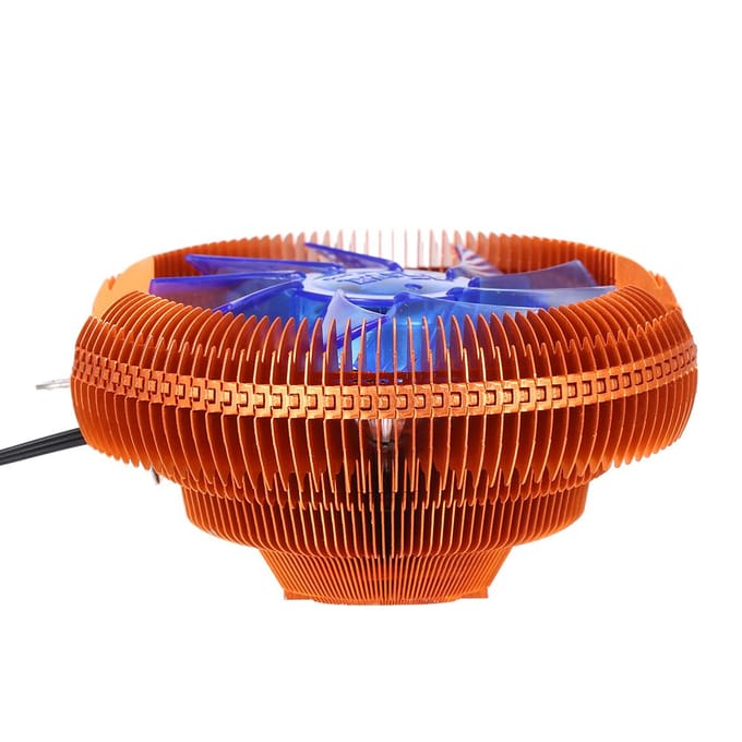 Hydraulische CPU-koeler Heatpipe-ventilatoren Stille koellichaamradiator voor Intel 2011 LED-lamp Intel 1366 brown