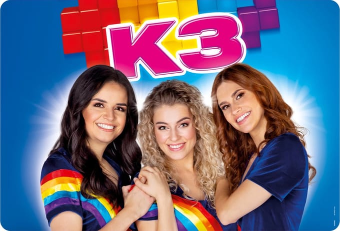 K3 placemat - samen smullen met Hanne, Marthe en Julia