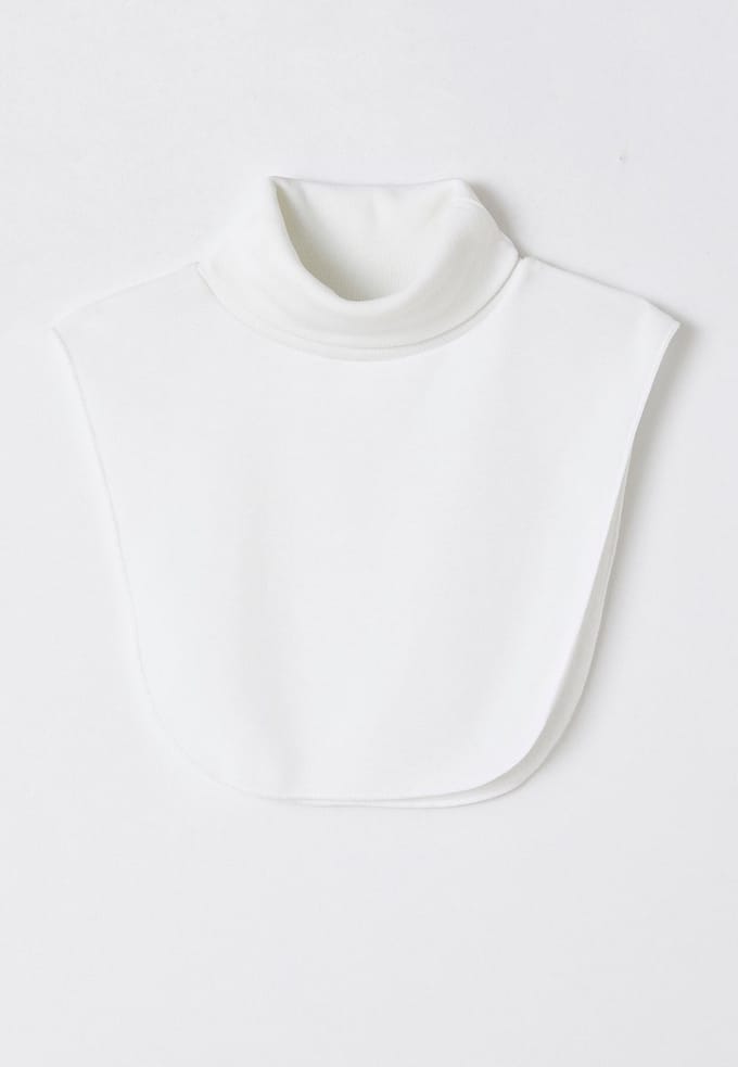Damart - Halswarmer geborstelde fleece Thermolactyl - Dames - Wit - Eén maat