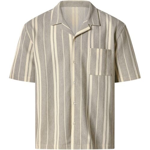esmara Men Heren overhemd (Crème/bruin, M)