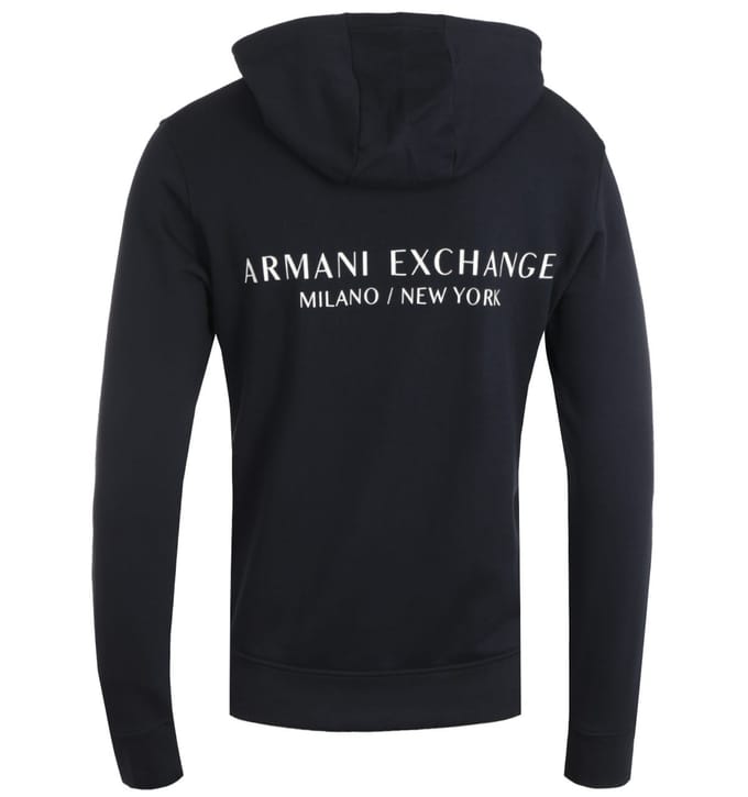 Armani Exchange Pullover Marineblauwe Hoodie Sweater