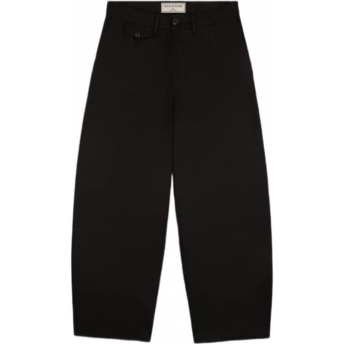 zwart katoen tailoring balon broek