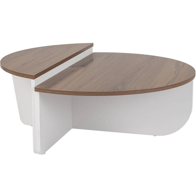 Houten salontafel "Orion" 90 x 60 x 30 cm - Notelaar
