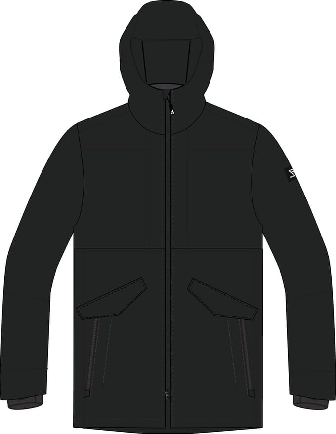 Brunotti Nelson Heren Parka Regen Jas - Zwart - L