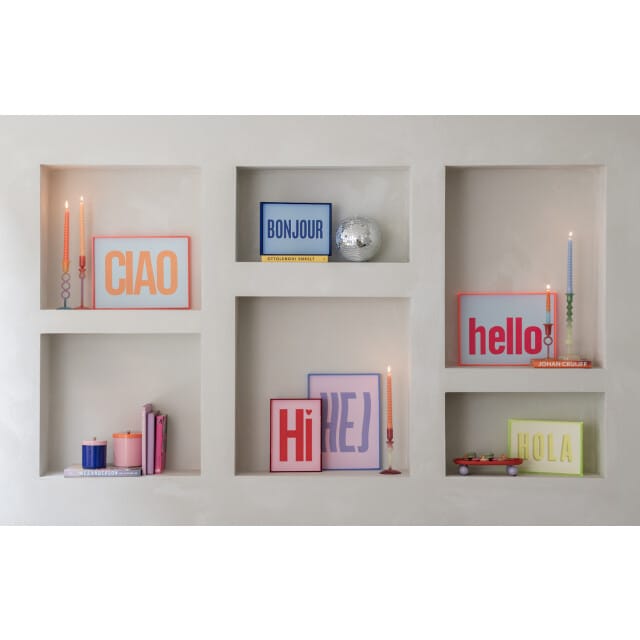 Present Time - Wall Art Hola Medium - Geel