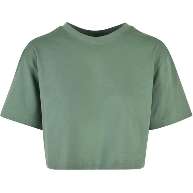 Urban Classics - Short Oversized Crop top - XL - Groen