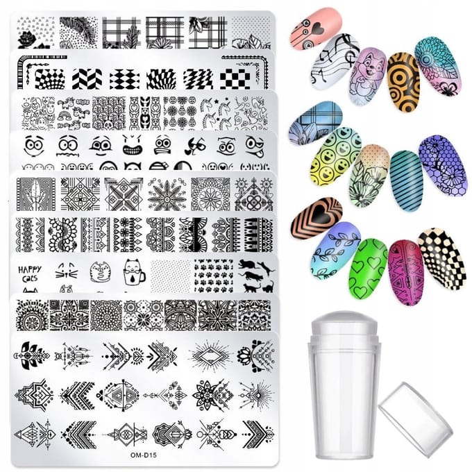 Born Pretty OM-D Serie - Stempelplaatjes Set - 25 Stuks - Gele Stempel - Herbruikbaar